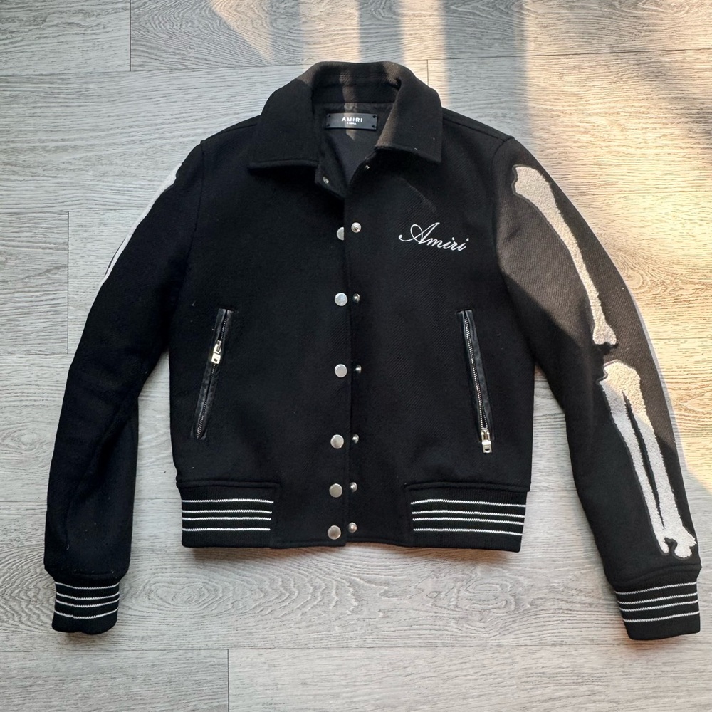 Amiri Black Skeleton Jacket